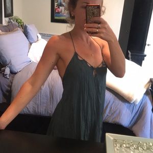 Teal summer dress